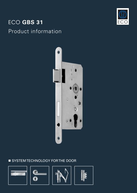 ECO GBS 31 Product information - ECO-Schulte.de