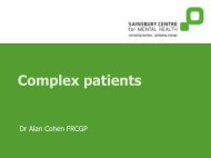 Complex patients - Dr. Alan Cohen FRCGP 247.5 KB