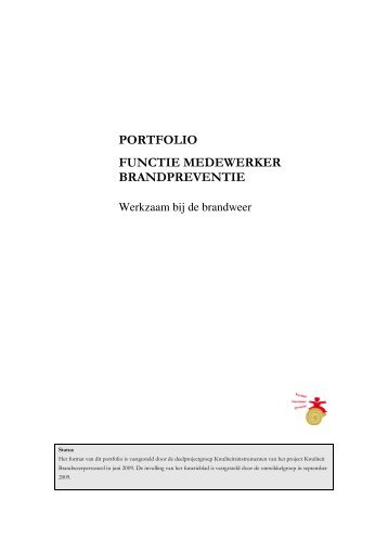Medewerker brandpreventie portfolio.pdf - Brandweer Nederland