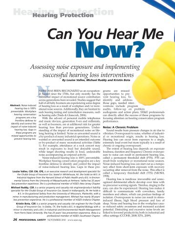 Can You Hear Me Now? - Chubb Group of Insurance Companies