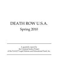 death row usa - NAACP Legal Defense and Educational Fund, Inc.