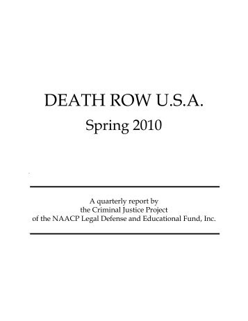 death row usa - NAACP Legal Defense and Educational Fund, Inc.