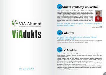 ViAdukts Nr.3 - Vidzemes Augstskola