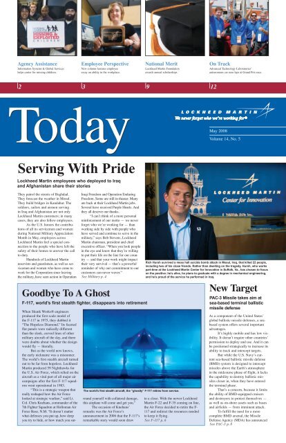 Lockheed Martin Pdf Download pdf version of entire issue (2.1 MB) - Lockheed Martin ...