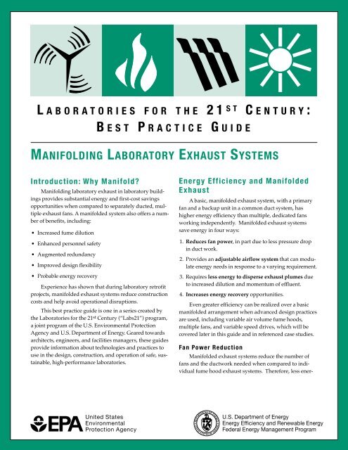 manifolding laboratory exhaust systems - Lawrence Berkeley ...