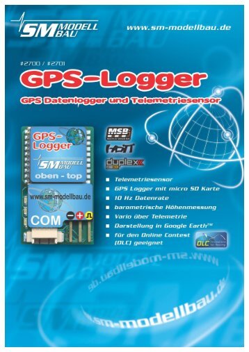 SM Anleitung GPS-Logger v1.08 - SM-Modellbau