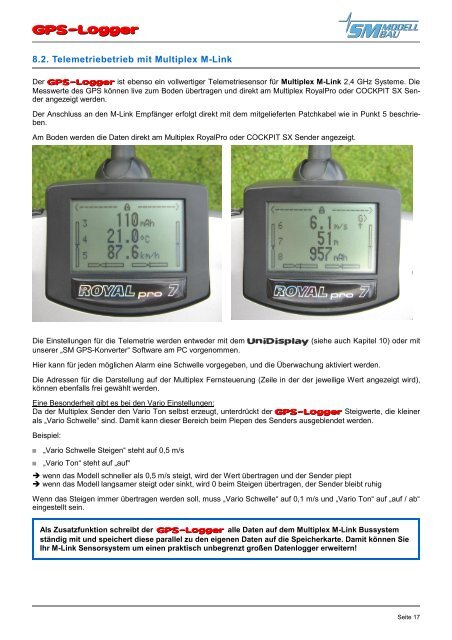 SM Anleitung GPS-Logger v1.08 - SM-Modellbau