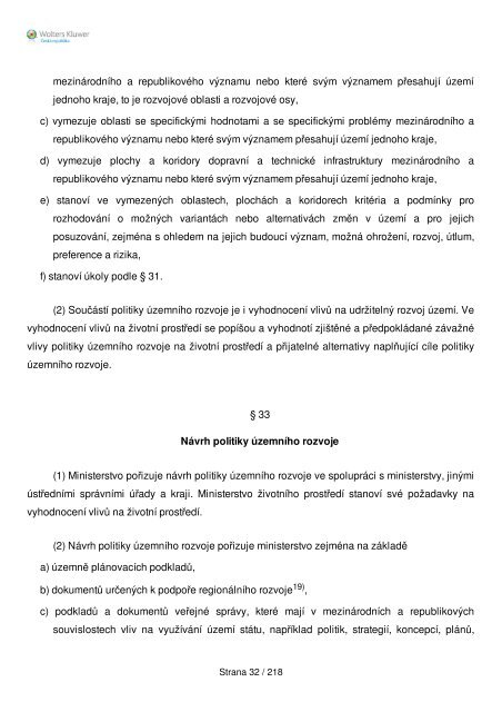 zÃ¡kona Ä. 183/2006 Sb., o ÃºzemnÃ­m plÃ¡novÃ¡nÃ­ a stavebnÃ­m ÅÃ¡du