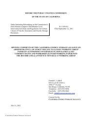 DG/Storage Interconnection ALJ's Ruling Comments - California ...