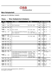 Mein Fahrplanheft Pama â WienSÂ¨udbahnhof(Ostbahn) - Stage4.us