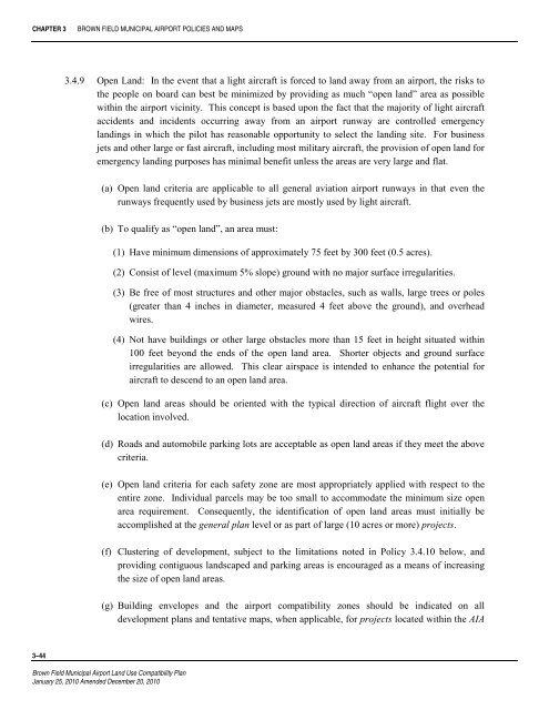 Brown Field Municipal Airport Land Use Compatibility Plan