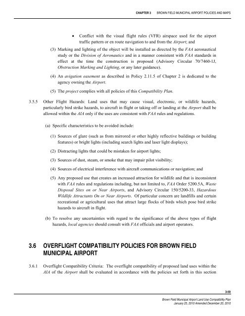 Brown Field Municipal Airport Land Use Compatibility Plan