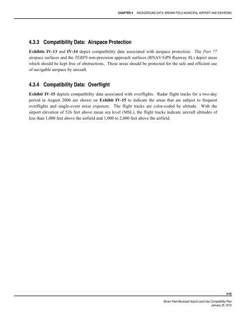 Brown Field Municipal Airport Land Use Compatibility Plan