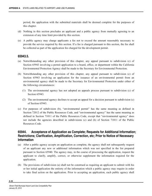 Brown Field Municipal Airport Land Use Compatibility Plan