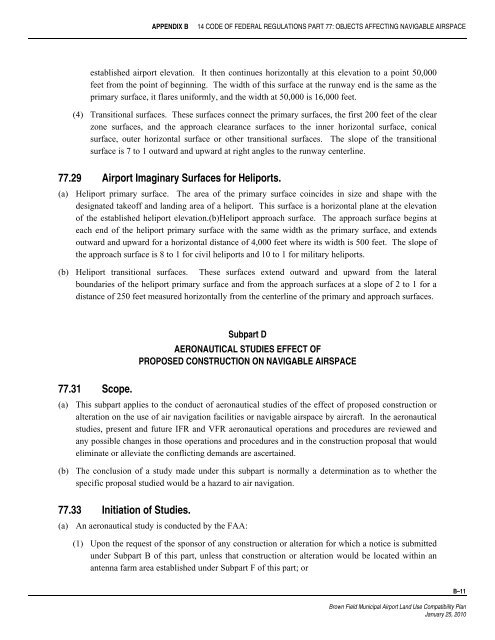 Brown Field Municipal Airport Land Use Compatibility Plan