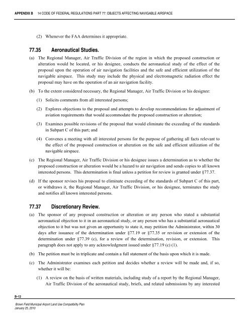 Brown Field Municipal Airport Land Use Compatibility Plan