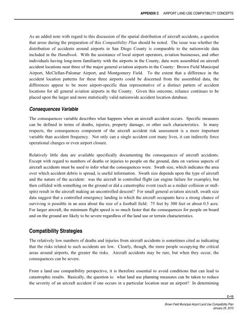 Brown Field Municipal Airport Land Use Compatibility Plan