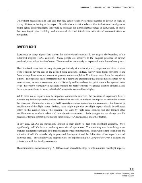 Brown Field Municipal Airport Land Use Compatibility Plan