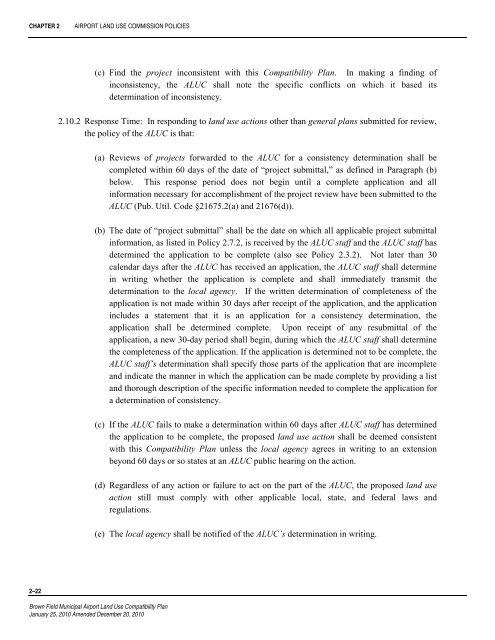 Brown Field Municipal Airport Land Use Compatibility Plan