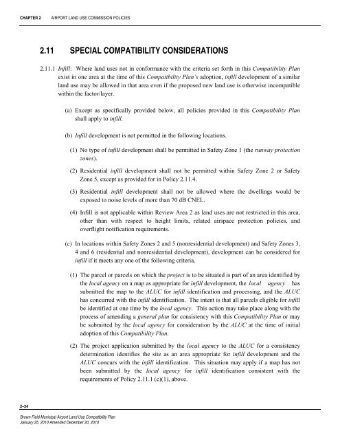 Brown Field Municipal Airport Land Use Compatibility Plan