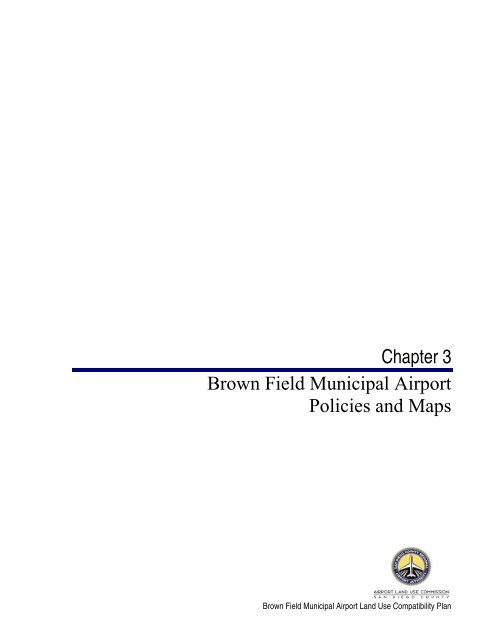 Brown Field Municipal Airport Land Use Compatibility Plan