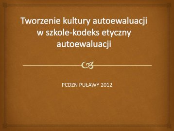 prezentacja (Barbara Okleja, PCDZN w Puławach)