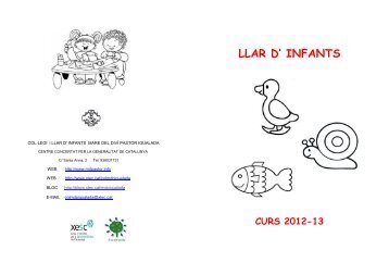 LLAR D' INFANTS - Germanes Caputxines de la Mare del Diví Pastor