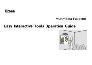 EPSON Easy Interactive Tools Operation Guide