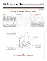 Flashing Installation Masonry Veneer - International Masonry Institute