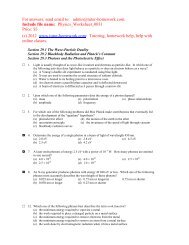 Section 1 - Tutor-Homework.com