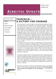Newsletter - November 2002 - Clydebank Asbestos Group