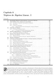 CapÂ´Ä±tulo 9 TÃ³picos deÂ´Algebra Linear. II - Curso de FÃ­sica-MatemÃ¡tica