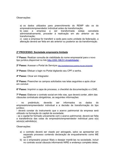 PASSO-A-PASSO Registro de transformaÃ§Ã£o de empresÃ¡rio ...