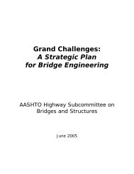 A Strategic Plan for Bridge Engineering - AASHTO - Subcommittee ...