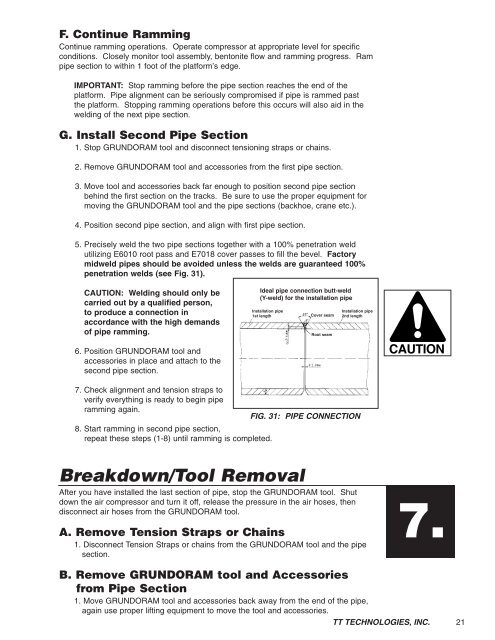 Grundoram Manual (PDF 1.7MB) - TT Technologies Inc.