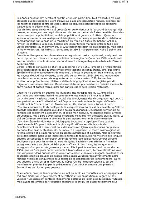 Bulletin num. 19 du 16-12-2009 - Institut des Amériques