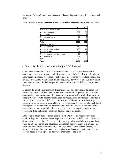 Estudio de Comportamientos de Lavado de Manos con JabÃ³n en ...