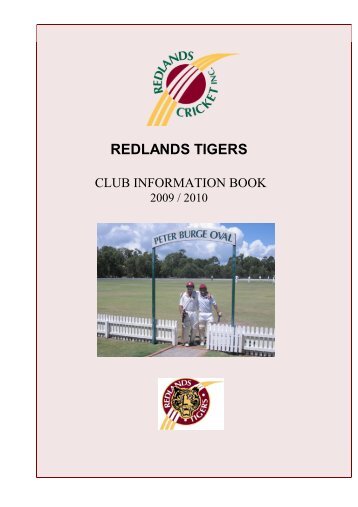 Tigers Club Handbook - Queensland Cricket