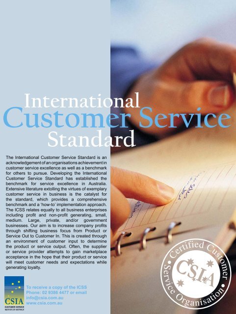 Issue 5 - Customer Service Institute of Australia