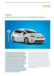 Partner Toyota: Factsheet PDF - Alpiq InTec