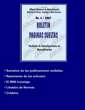 No. 6 / 2007 - Boletín Páginas Sueltas