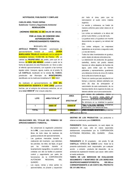 Boletín Ambiental Julio y Agosto 2010 - Corporación Autónoma ...