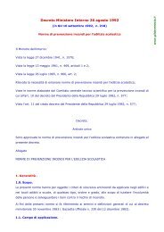 Decreto Ministero Interno 26 agosto 1992. (in GU 16 ... - Gilda Venezia