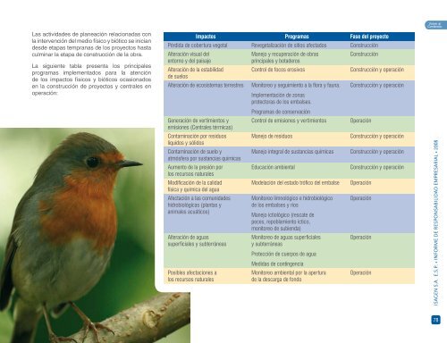 Informe de Responsabilidad Empresarial 2008 - Isagen