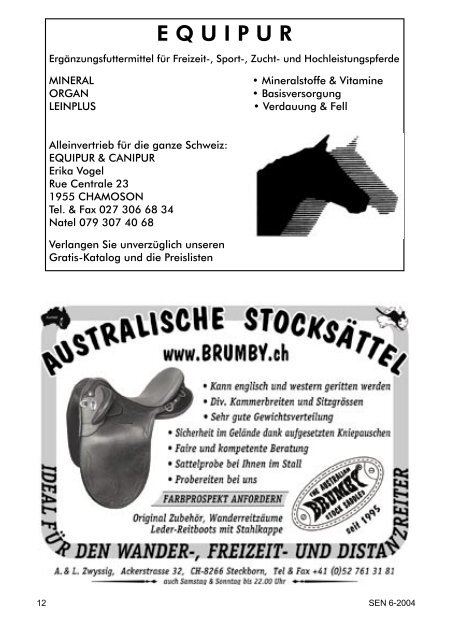 Endurance - bei swissendurance.ch!