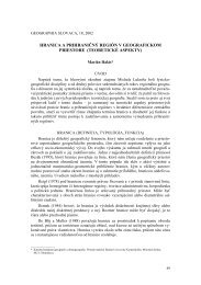 hranica a prihraničný región v geografickom ... - Katedra geografie