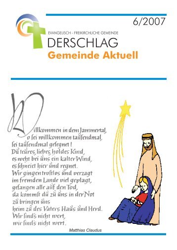 Sonntagschulweihnachtsfeier am 16.12.2007 Thema - EFG Derschlag