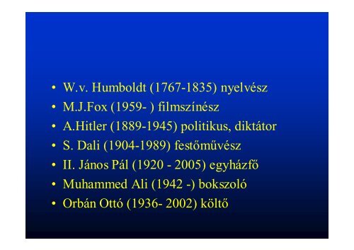 Orvosok és betegek Parkinson-kór