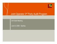 Joint Operator 3rd Party Audit Program - DrillSafe