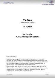 TV-Free TF-PCM30 for Porsche PCM 3.0 ... - vag navisystems